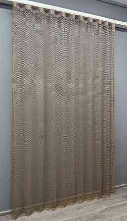 Тюль VR-Textil 1881т Гипюр Коричневый 300х270 см (42-0837) Киев