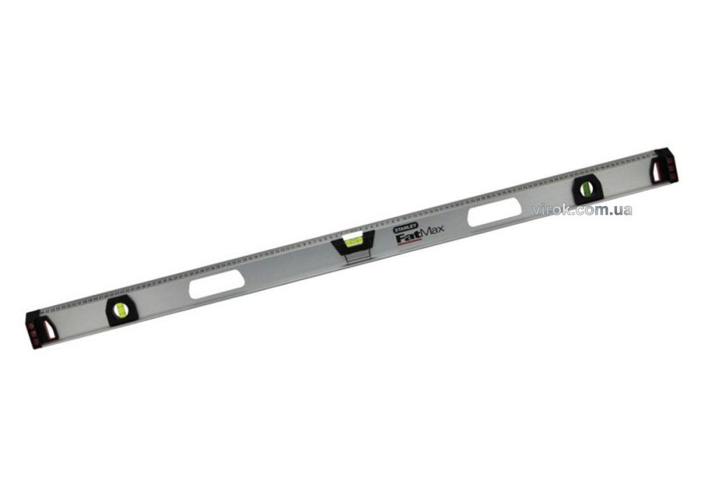 Рівень магнітний STANLEY "FatMax I Beam": L= 120 см, 3 капсули, алюмінієвий корпус, похибка 0,5 мм/м Одеса - фото 1