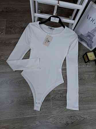 Женский базовый боди с длинным рукавом микродайвинг Молочный, 46/48 Одесса