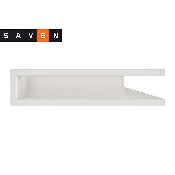 Вентиляційна решітка для каміна кутова права SAVEN Loft Angle 90х600х400 біла Львів - фото 2