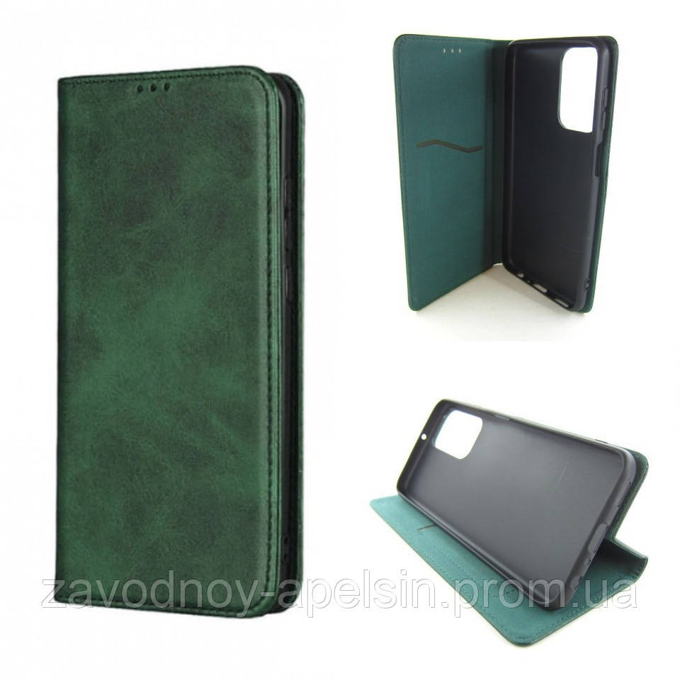 Чохол книжка Samsung M23 M235 M236 Шкіряний (зелений) Одеса - фото 1