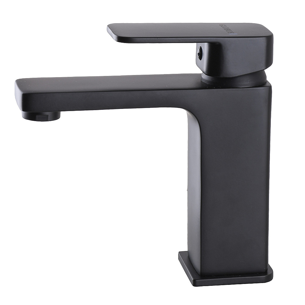 Змішувач для умивальника Globus Lux Milano GLM-0401-10-BB латунь на гайці, Чорний Мат. Луцк - изображение 3