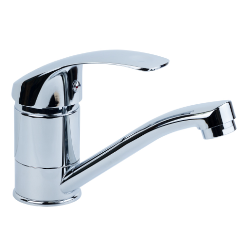 Змішувач S04 d40мм для кухні гусак прямий 150мм на гайці Tau Житомир - изображение 2