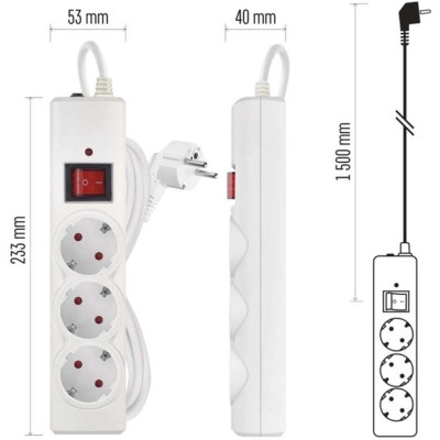 Мережевий подовжувач EMOS P54213 Вінниця - фото 7