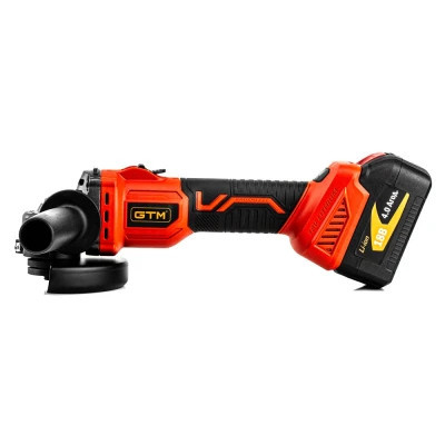 Шліфувальна машина GTM AGC18/125BL, 125мм, 18В, 3000-8500об/хв, 2x4Ah (AGC18/125BL) Вінниця - фото 3