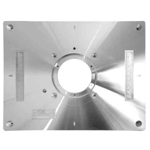 Пластина для фрезера 300x235x9.5мм со сменными кольцами, алюминиевая Винница