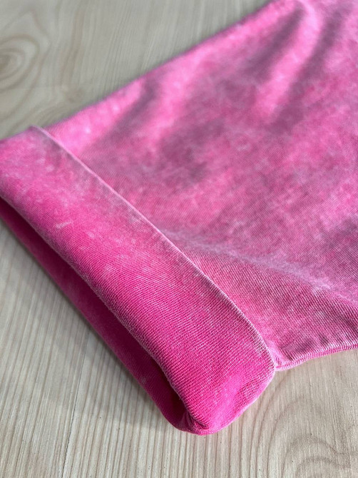 Футболка женская A-N 26030 вареная тай-дай оверсайз с вышивкой Mickey Mouse, розовый, one size Киев - изображение 4