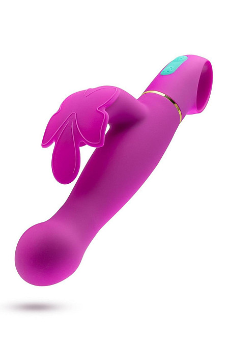 Вибратор с клиторальным отростком в виде бабочки Blush Aria Naugnty AF розовый Sex Aura Киев - изображение 2