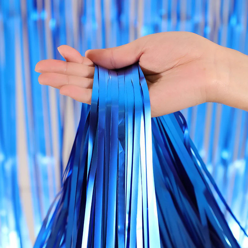 Дождик для фотозоны матовый 3 м на 1 м синий Киев - изображение 3