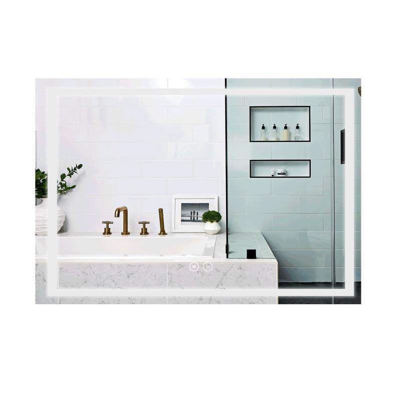 Зеркало прямоугольное сенсорное для ванны Qtap Mideya MI1 1200х800 с LED-подсветкой Touch, с антизапотеванием Харьков - изображение 1