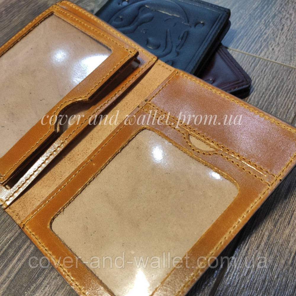 Шикарна обкладинка на документи мисливця із преміум шкіри алькор Киев - изображение 5