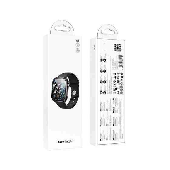 Смарт-годинник HOCO Y30 50mm. 230 mAh. IP67 Smart sports watch(call version) Black Київ