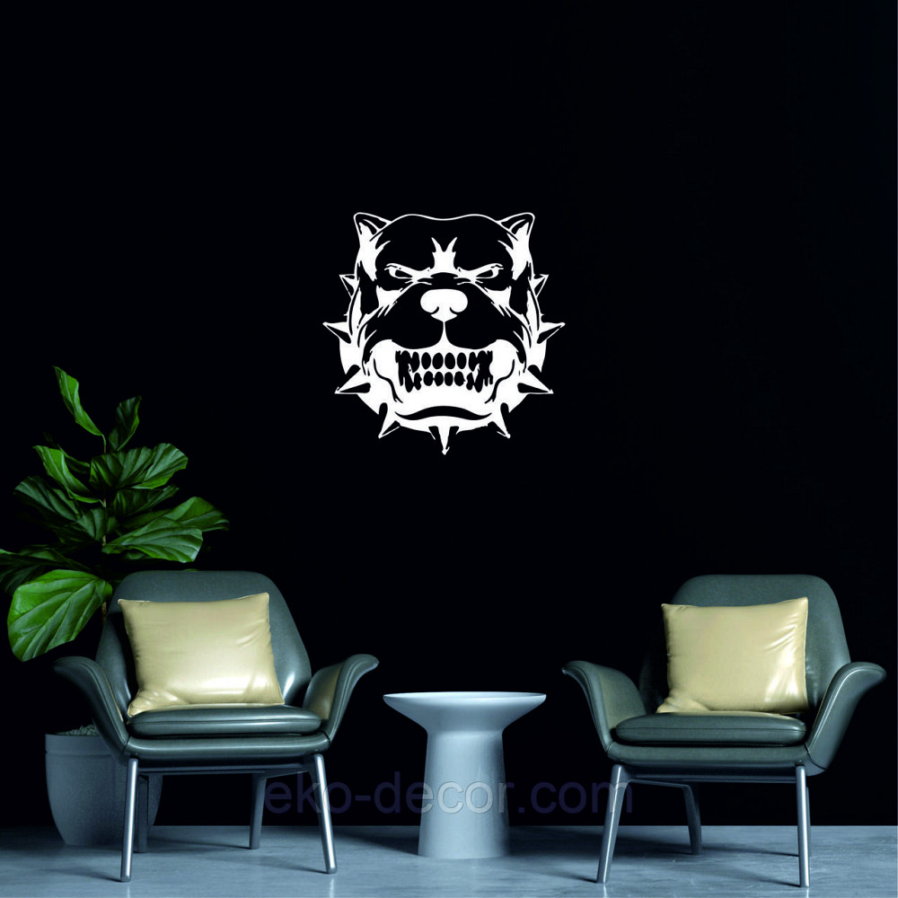 Декоративне настінне Панно «Собака», Декор на стіну 50*50 см, Білий Київ - фото 6