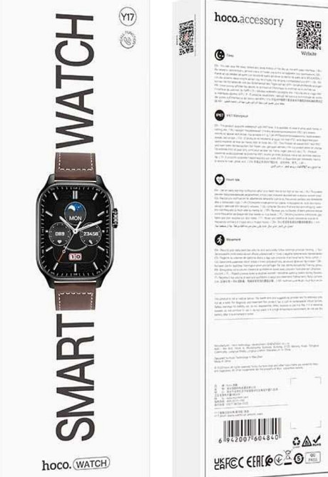 Смарт часы с функцией разговора влагозащита IP67 укр. язык HOCO Y17. Харьков - изображение 1