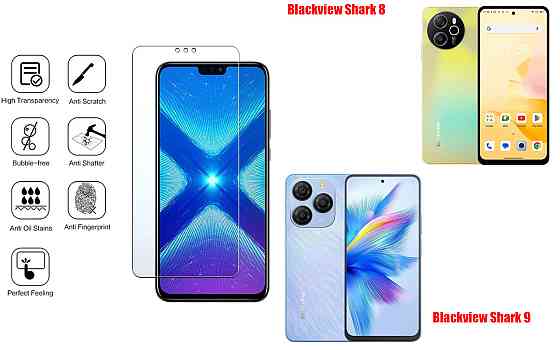Захисне скло NeoGlass для Blackview Shark 8, Shark 9 – надпрозоре та стійке Київ