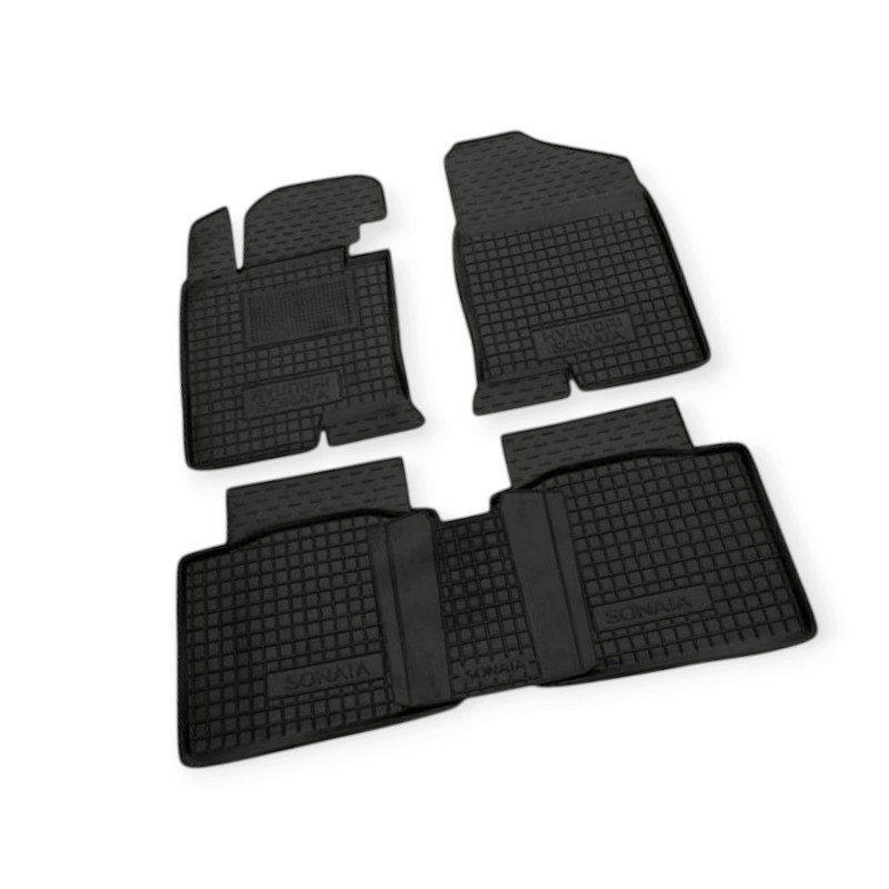 Килимки Хюндай sonata 2009-2014 борт 2,5см, з перемичкою салону Мукачево - фото 1