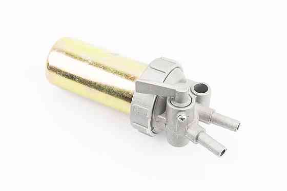 Паливний кран + фільтр в металевому корпусі (вхід/вихід вгору) Київ