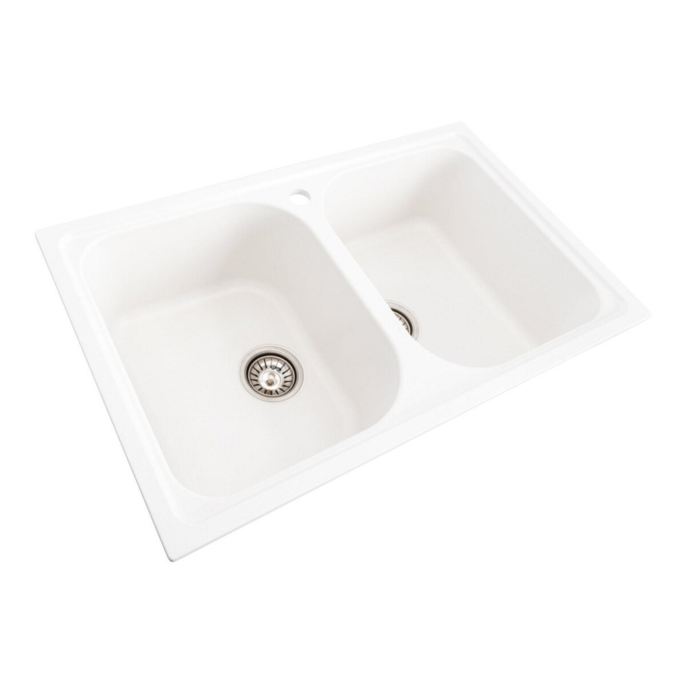 PLATINUM Гранітна мийка для кухні Platinum 7950 Equatoria матова Білосніжна Киев - изображение 2