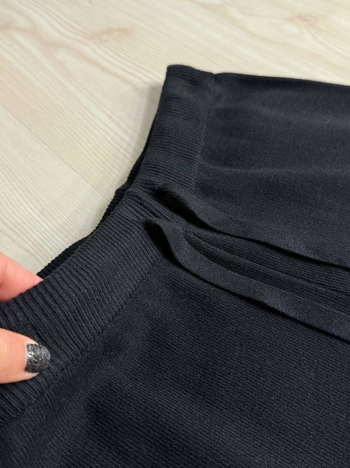 Костюм жіночий Joy one 382 вʼязаний брюки з кофтою на блискавці чорний, чорний, one size Київ - фото 7