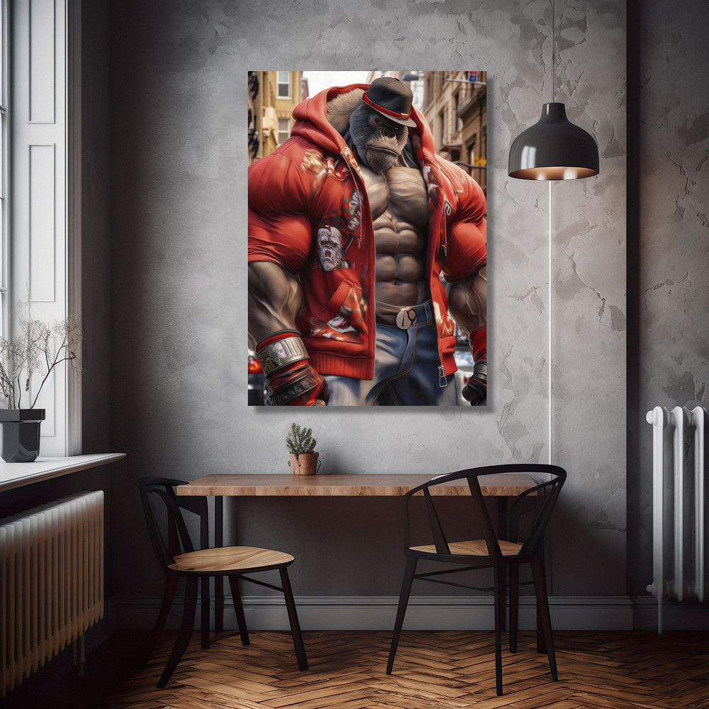 Картина Холсті в спортзал  Мавпа KLM_6 70х100 см Київ - фото 2