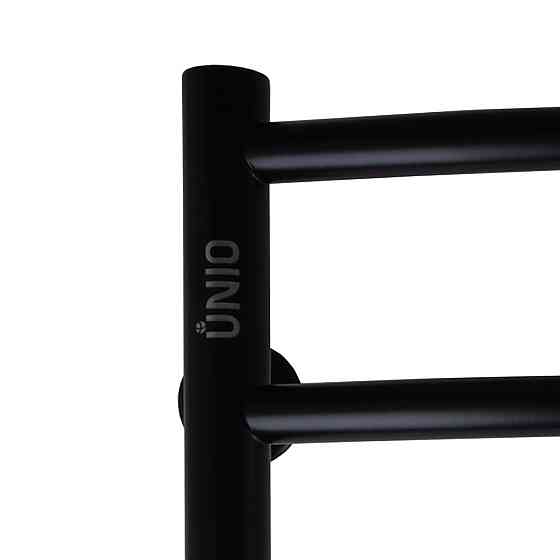 Рушникосушарка UNIO LDE W 1000-500-9 BLK Драбинка Дуга Еліт вода чорна (000021552) Київ