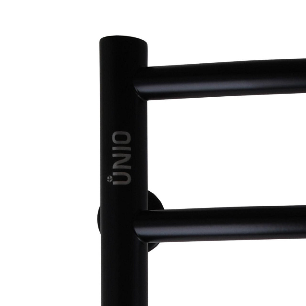 Полотенцесушитель UNIO LDE W 1000-500-9 BLK Лесенка Дуга Элит вода черная (000021552) Киев - изображение 4
