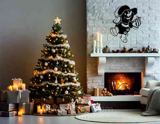 Декоративное настенное Панно «Снеговик», Декор на стену Киев