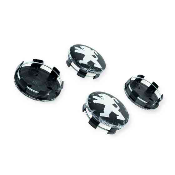 Колпачок-заглушка диска Пежо 55/60 мм черный (к-кт 4 шт) Мукачево