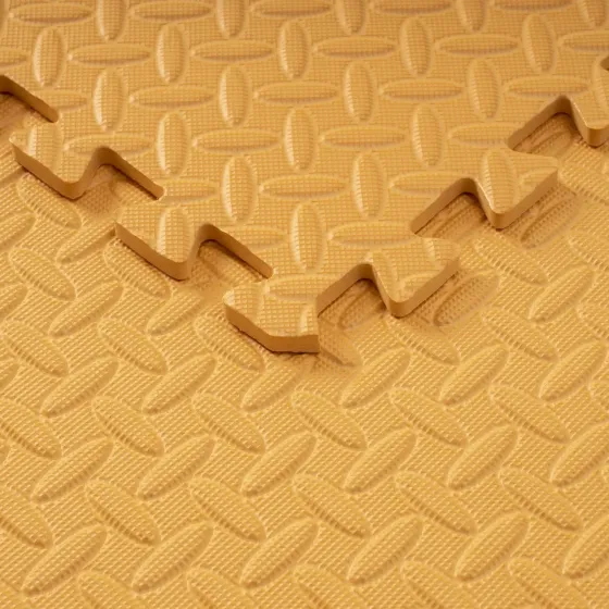 Мат-пазл товщиною 1 см розмір 60х60см 1 частина EVA помаранчевий Спортивні мати Київ