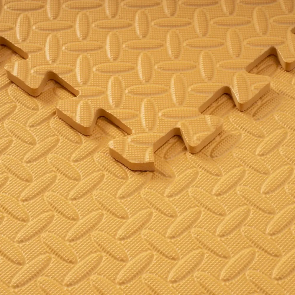 Мат-пазл товщиною 1 см розмір 60х60см 1 частина EVA помаранчевий Спортивні мати Київ - фото 4