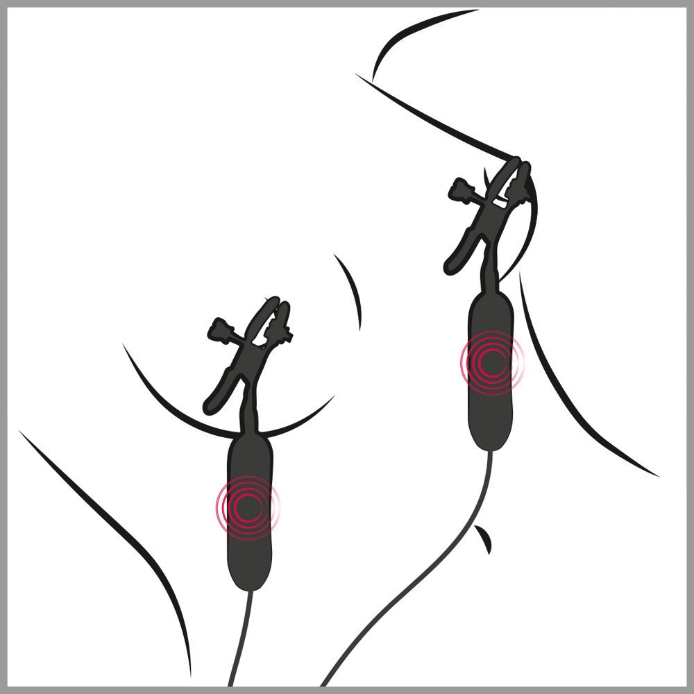 Зажимы для сосков - FFS Vibrating Nipple Clamps Sex Aura Киев - изображение 4