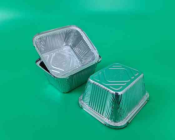 Контейнер з харчової алюмінієвої фольги прямокутний 586мл SP44L 100шт/уп (1 пач.) Харків