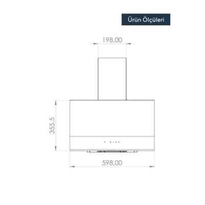 Вытяжка кухонная KUMTEL DA6-835 Black Винница