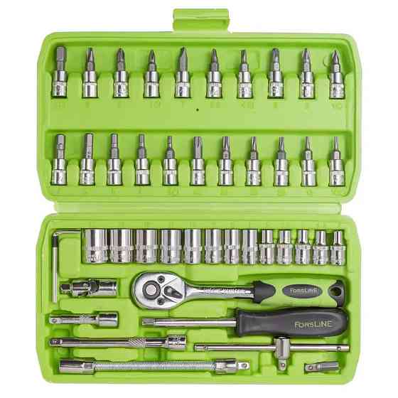 Набір інструментів 46 предметів, 1/4", 6-гранні ForsLine FL-2462-5 Одеса