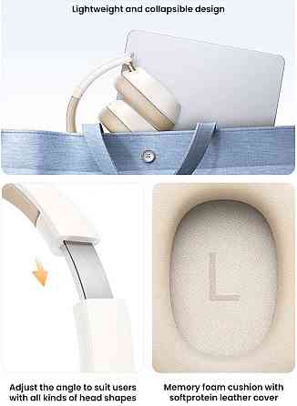 Навушники Ugreen Max5c (LDAC Hi-Res, NC, app, BT 5.4, 75 годин роботи) Харьков