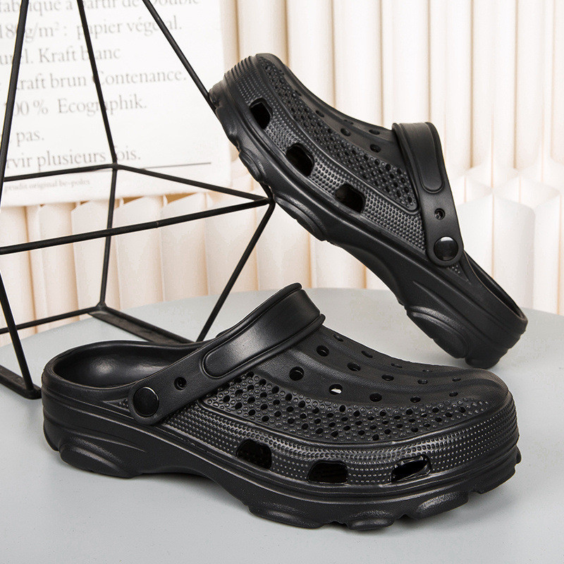 Черные мужские кроксы лёгкие дышащие ТМ 0025-1 42 Одесса - изображение 2