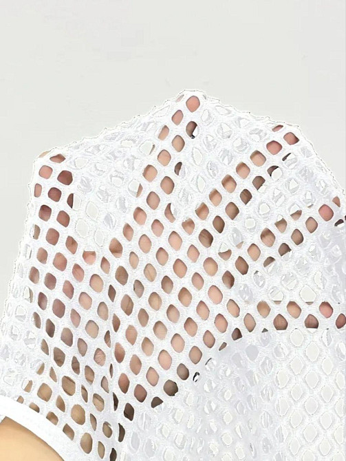 Майка в сетку женская М белый Киев - изображение 3