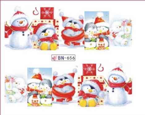 Новогодние наклейки на ногти BN-656 Киев