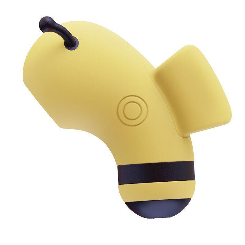Вакуумний стимулятор із мікрострумами CuteVibe Beebe Yellow, на палець Sex Aura Київ - фото 3