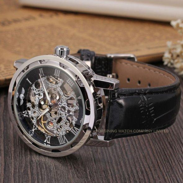 Жіночий механічний годинник Winner Black II Вінниця - фото 6