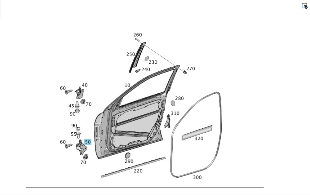 Mercedes-Benz  A1667200437 Петля передніх правих дверей нижня ML/GLE W166 GL/GLS X166 Одеса - фото 4