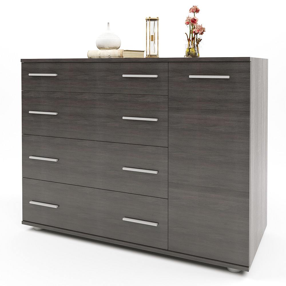 Комод для спальні Еверест з 4-ма ящиками К-3 (телескопи) 100х38х73 венге темний (DTM-2493) Львів - фото 2