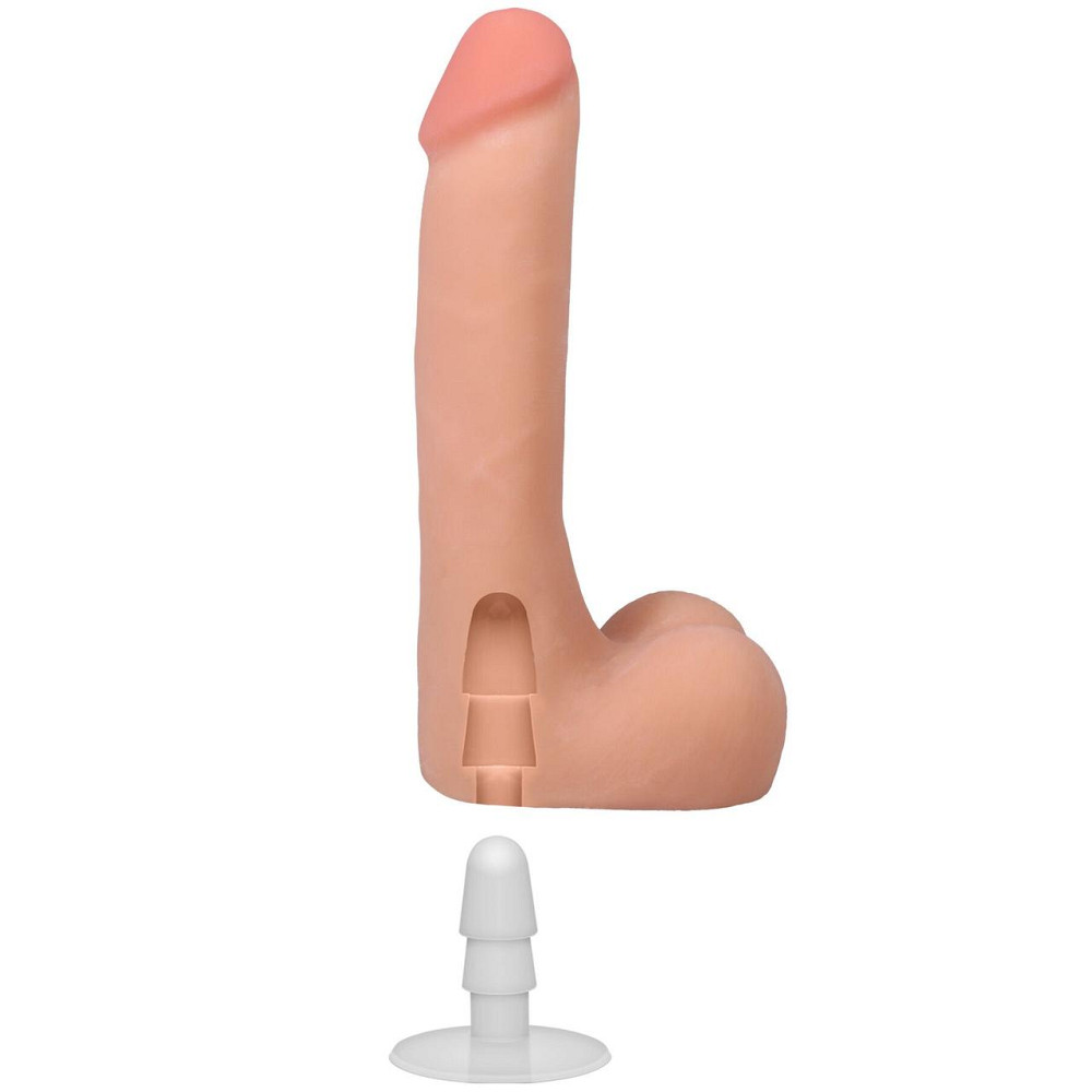 Фалоімітатор Doc Johnson The Realistic Cock ULTRASKYN - 9 Inch with Balls Vanilla Sex Aura Київ - фото 6