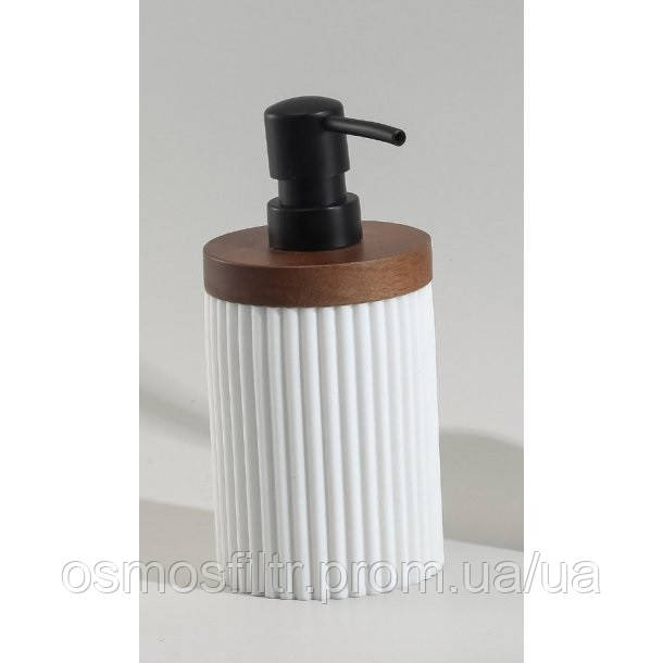 Дозатор для жидкого мыла Axentia Athena полирезин белый дозатор матово-черный акация Ø 7,9 см Н 17,5 см 330 мл Киев - изображение 1