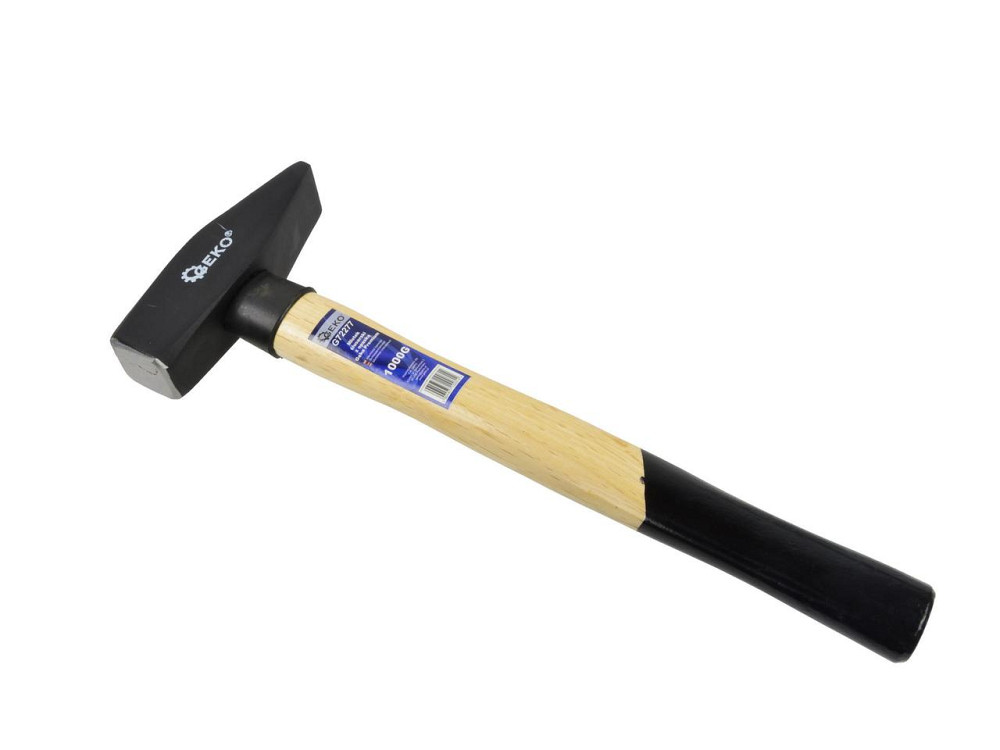 Молоток слюсарний "GeKo"-premium 1,0 кг з дерев'яною ручкою Київ - фото 4
