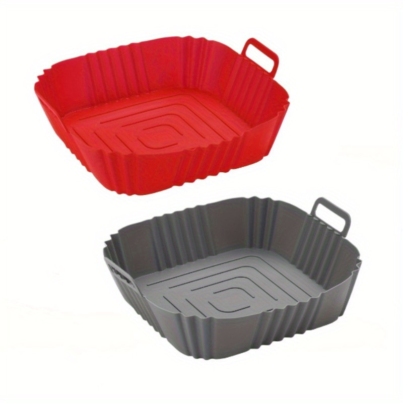 Силіконова форма для запікання з ручками 22×19×5 см для аерогрилю та аерофритюрниці Одеса - фото 3