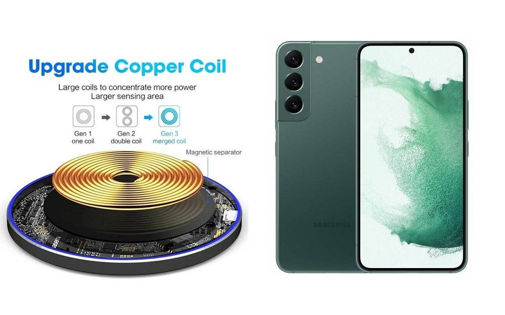 Бездротовий зарядний пристрій Copper до 30W для OnePlus 10 Pro, USB-C, LED Київ - фото 2