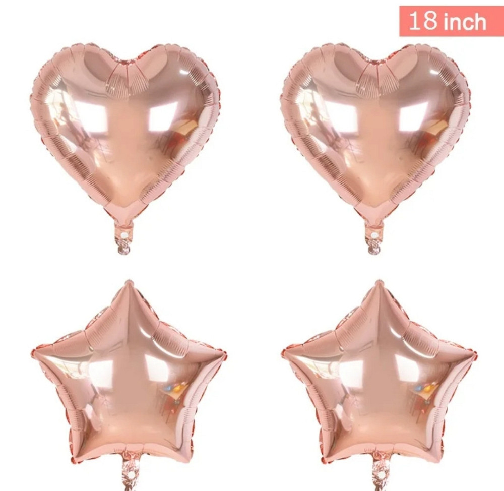 Набір для фотозони рожеве золото Київ - фото 4