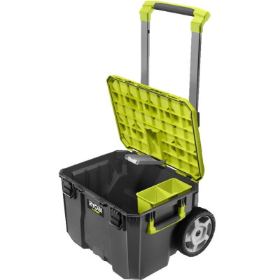 Ящик для інструментів Ryobi модульний Link RSL201, на коліщатках, телескопічне руків'я, 39х57х49.5см, пластик (5132006074) Вінниця - фото 1