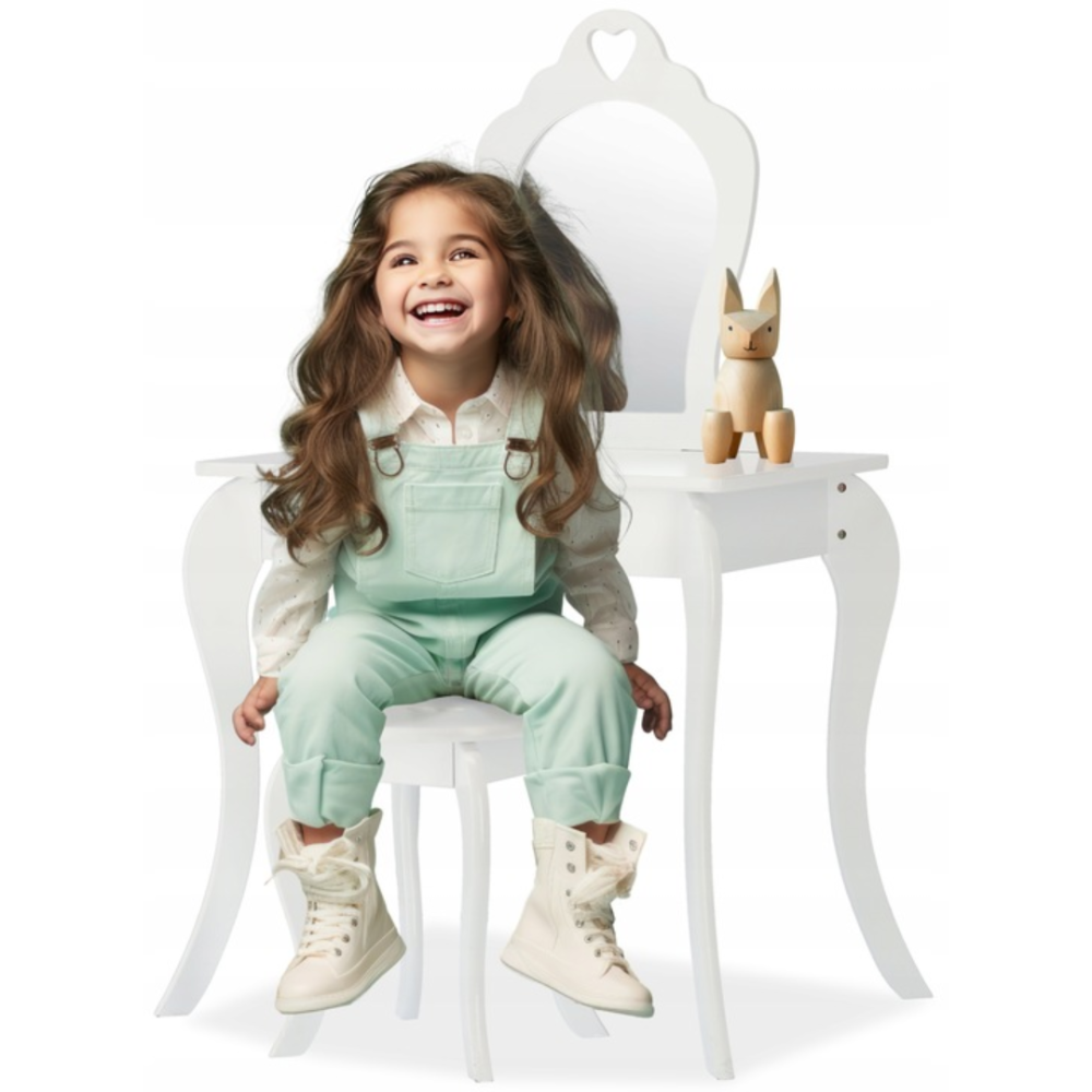 Дитячий туалетний столик Chomik ELSA з дзеркалом + стілець бірюзовий Київ - фото 7